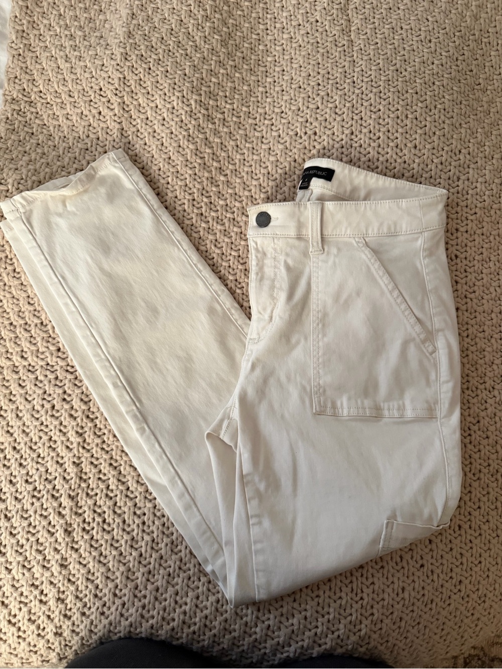 Banana Republic Cream Utility Pants